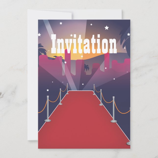 Invitation Tapis Rouge de Star (Devant)