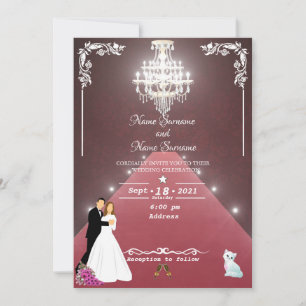 Invitation Tapis rouge-lustre