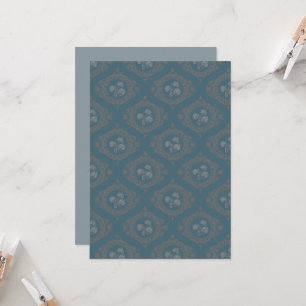 Invitation Tapisserie Turquoise imprimable Rococo Mandala Oge