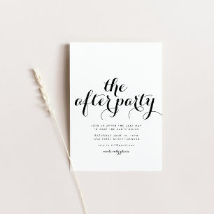 Invitation tardive du Mariage d'After Party