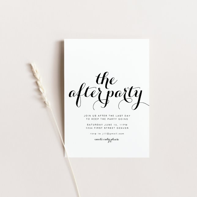 Invitation tardive du Mariage d'After Party (Créateur téléchargé)