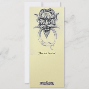 Invitation TAROT/ANTIQUE GROTESQUE IMAGINAIRE Black White Pea