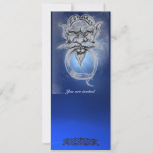 Invitation TAROT/ANTIQUE GROTESQUE IMAGINAIRE Blue Gemstone