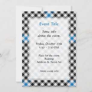 Invitation Tartan à carreaux du clan Haig