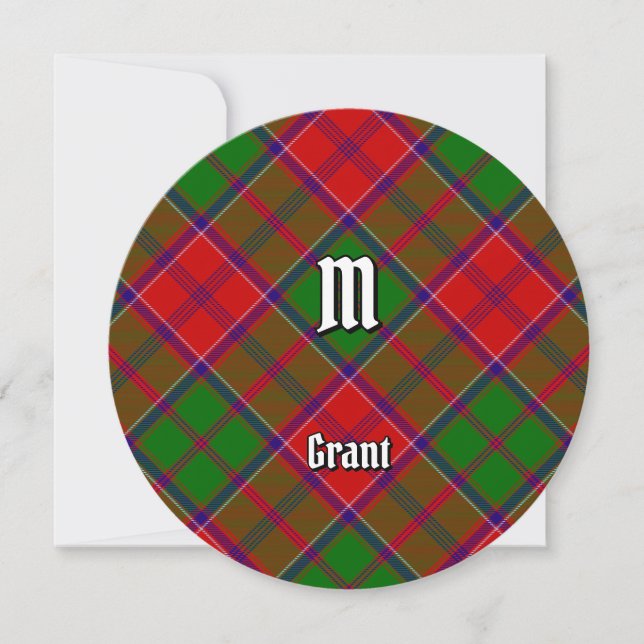 Invitation Tartan Clan Grant (Devant)