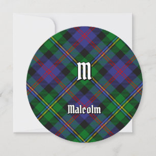 Invitation Tartan Clan Malcolm
