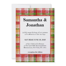 Tartan de mariage simple