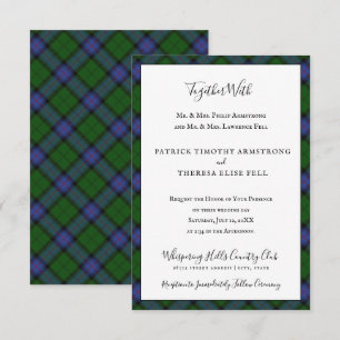 Invitation Tartan du clan Armstrong Plaid Écossais