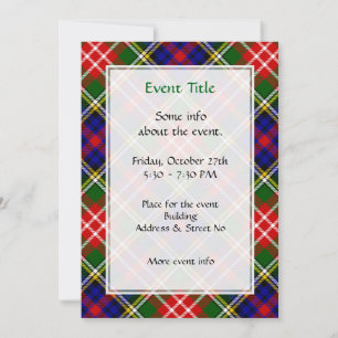 Invitation Tartan du clan Christie