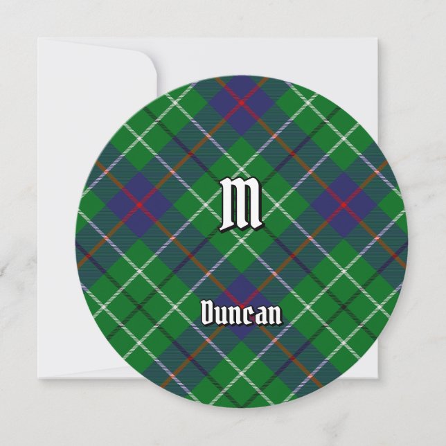 Invitation Tartan du clan Duncan (Devant)