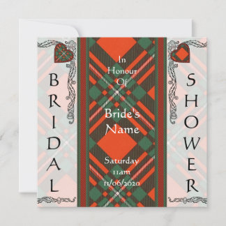 Invitation Tartan écossais de MacGregor