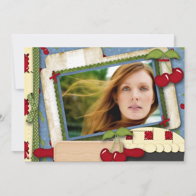 Invitation Tarte aux cerises (Devant)