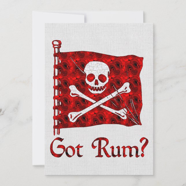 Invitation T'as du rhum ? (Devant)