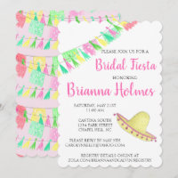 Tassel Personnalisé Papel Picado Rose Vert Fiesta