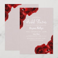 Taupe Blush Rouge Roses Aquarelle Enterrement de V