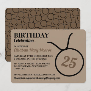 Invitation Taurus, Le Taureau, Signal Zodiaque, Anniversaire