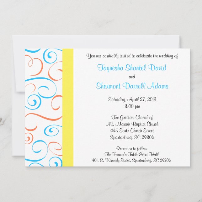 Invitation Taynesha et Shermont 2 - Customisée (Devant)