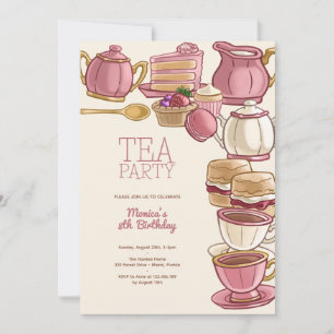Invitation Tea anniversaire