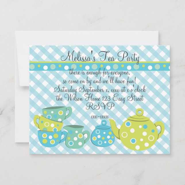 Invitation Tea Party (Devant)