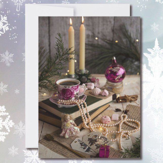 Invitation Tea Party à la maison de grand-mère pour Noël (Créateur téléchargé)