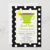 Tea Party Anniversaire - Polka Dot & Green