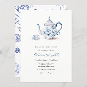 Invitation Tea Party baby shower