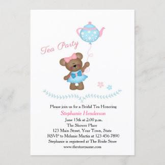 Invitation Tea Party de Cute Bear