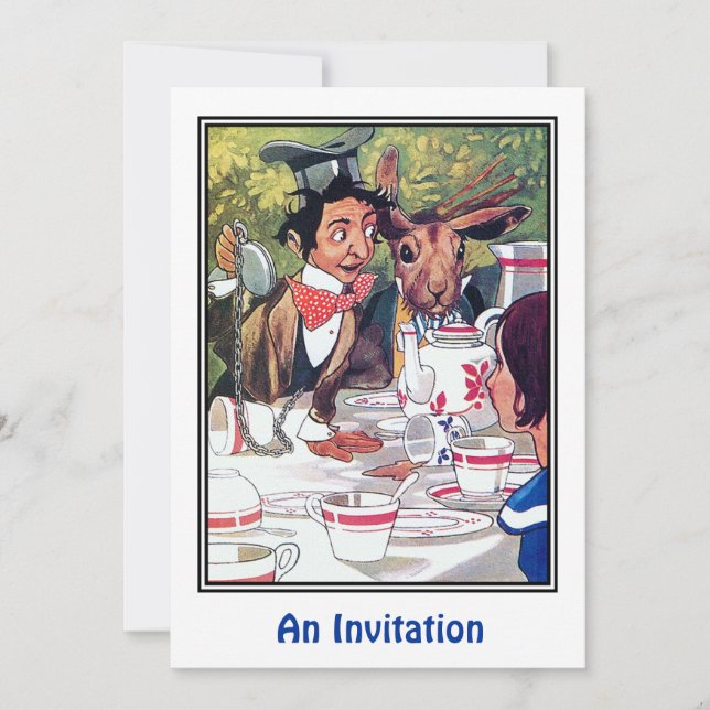 Invitation : Tea Party de Mad Hatter (Devant)