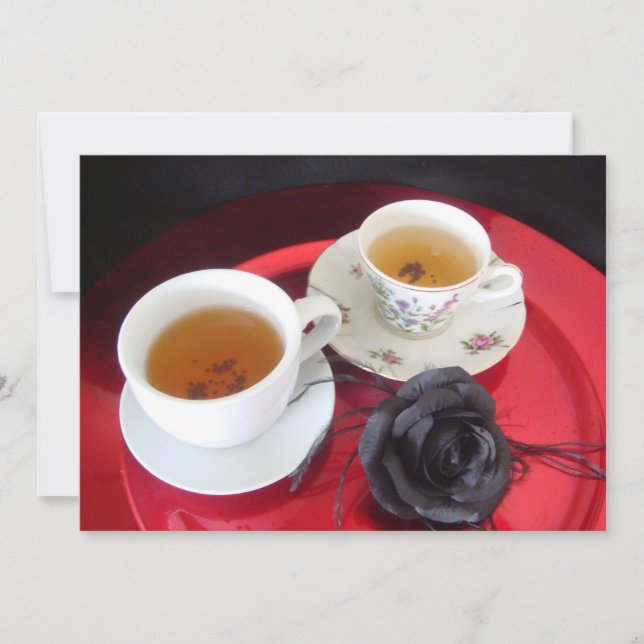 Invitation Tea Party gothique (Devant)