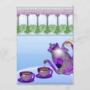 Invitation Tea Party (invitation personnalisée)