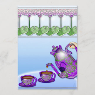 Invitation Tea Party (invitation personnalisée)