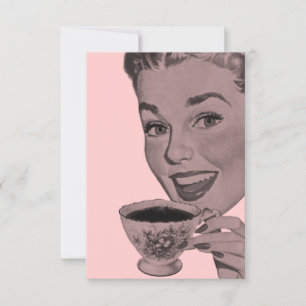 Invitation Tea Party rétro V2