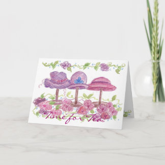 Invitation Tea Party Victorian Fancy Casquette Flo