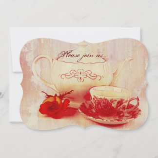Invitation Tea party victorien classique