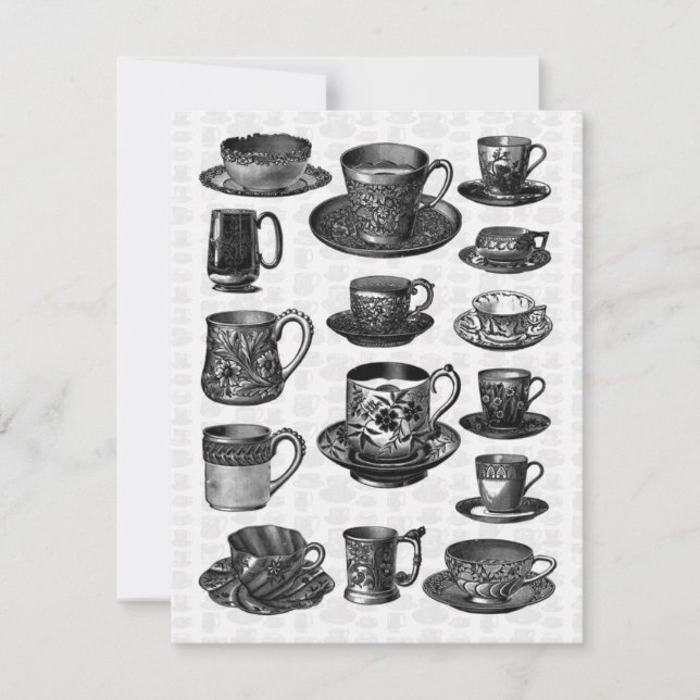 Invitation Tea Party victorienne (Devant)