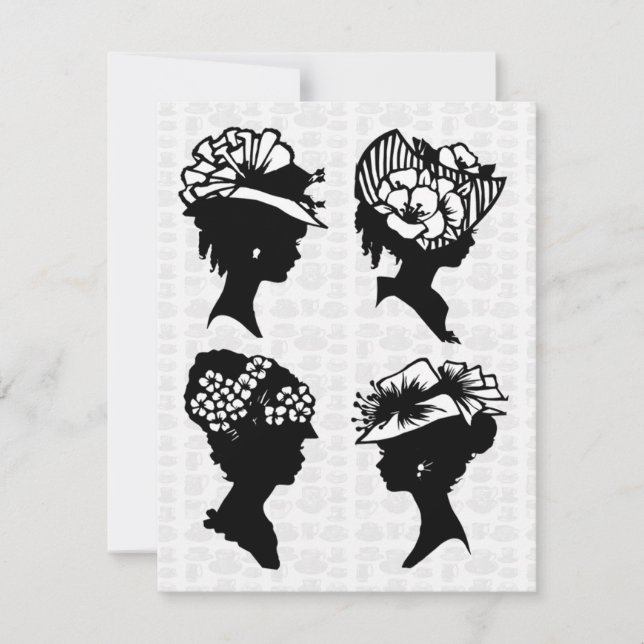 Invitation Tea Party vintage (Devant)