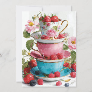 Invitation Teacup Whimsy   Charme joueur