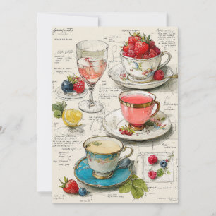 Invitation Teacup Whimsy   Sièges lunaires
