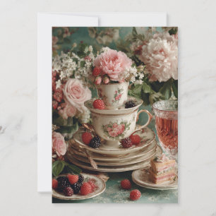 Invitation Teacup Whimsy   Tea Party Fun