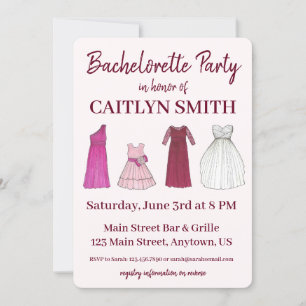 Invitation Team Bride Fête des mariées Bachelorette