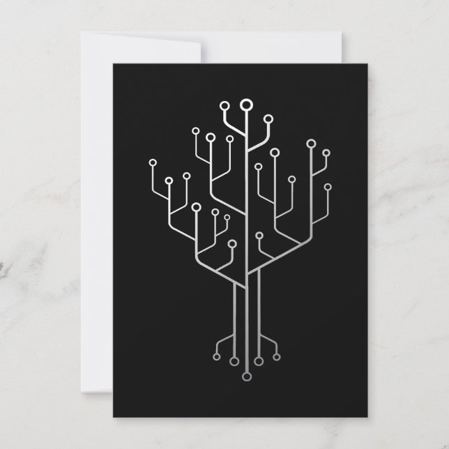 Invitation Technique du programmeur programmeur de l'arbre de (Devant)