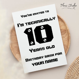 Invitation Techniquement, j'ai... des années, Anniversaire de