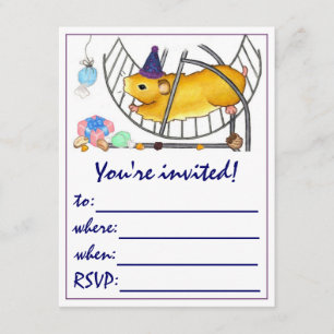 Invitation Ted le hamster