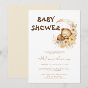 Invitation Teddy Bear par Baby shower SFD