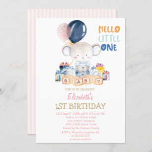 Invitation Teddy Bear, Présents Bonjour Petit Un Anniversaire