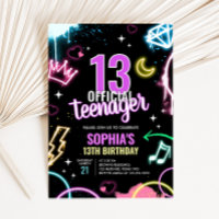 Teenager Neon treizième anniversaire