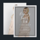 Invitation Teinte de superposition de photo sombre 3 Moderne<br><div class="desc">Personnalisez comme vous le souhaitez.
Une photo peut être ajoutée à l'avant et à l'arrière.</div>