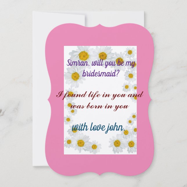 Invitation Teintes romantiques teintes romantiques et sentime (Devant)