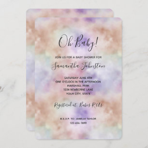 Invitation Teinture à tarte violette rose