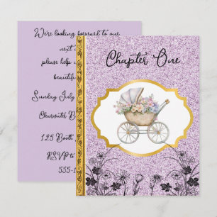 Invitation Téléchargement numérique Baby Shower Chapitre Un